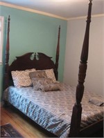 4 Poster American Drew Queen size bed (85” tall)