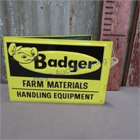 Badger angled sign