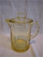 Vintage 5&1/2" Yellow Covered Pitcher