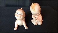 (2) Porcelain Kewpie Dolls
