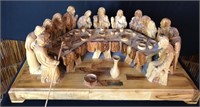 Albert Lacharia Olive Wood "Last Supper"