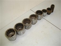 3/4 Inch Drive Sockets 1 1/2 to 2 1/2 -1 Lot