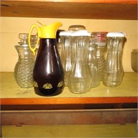 Glass Oil Jars and Asst.