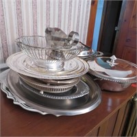 Platters & Silver Plated Serving Dishes