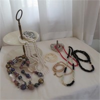 Costume Jewelry, Ring Holder & Jewelry Tray