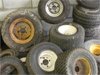 Lawn Tractor- Golf Cart Wheels & Tires 1 Lot