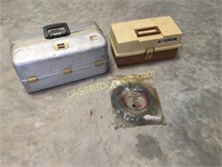 Vintage Tackle Boxes and fuel line assembly