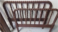 Antique Jenny Lind Twin Bed With Side Rails