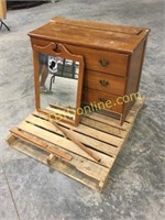Wooden Dresser with mirror