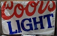 Coors Light Red, White & Blue Banner