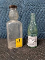 Coca-Cola D-Patent Bottle & Glass Jar