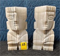 2 Tribal Stone Figurines