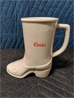 Ceramic Coors Boot Stein