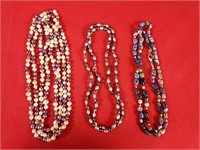 Three Costume Jewelry Necklaces