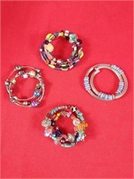 Four Costume Jewelry Bracelets