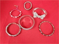 Six Costume Jewelry Bracelets