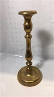 Brass Candlestick 11 inches tall vase is 4 1/2