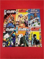 Six Vintage G.I. Joe Comic Books