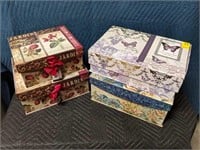 4 Decorative Storage Boxes