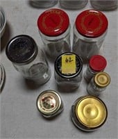 8 Assorted Jars with Lids