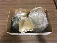 BOX LOT OF GLASS
