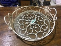 IRON AND GLASS TRAY