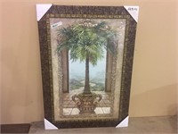 LARGE FRAMED PALM PICTURE
