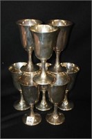 8pc 6" Sterling Goblets