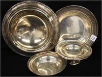4pc Sterling Bowls 1" - 2.25"