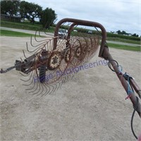 7 wheel inline hay rake