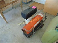 Space heater and small tool box