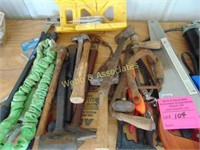 Hammers, shop tools, saws, draw knife and more