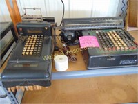 Two vintage calculators