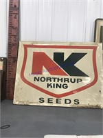 Northrup King Seeds tin sign