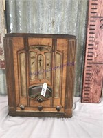 Old wooden radio