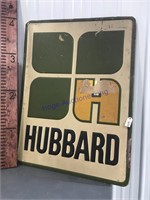 Hubbard tin sign