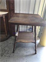Small square table