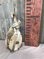 Wood and metal pulley w/ hook