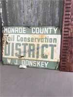 Soil Conservation District tin sign