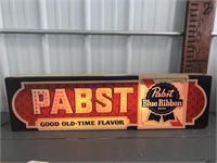 Pabst beer light, plastic front, works