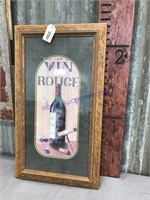 Vin Rouge wine bottle picture