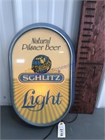 Schlitz Light beer light, works