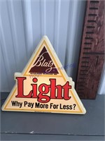 Blatz Light beer light, works