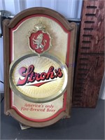 Stroh's beer light w/ turning feature, works