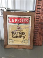 Leroux Old Style Root Beer Schnapps mirror