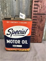 Special Motor Oil 2-gallon can