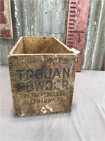 Trojan Powder 50 lbs. wood box