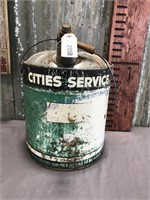 Cities Service 5-gallon gas can