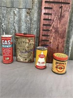 Assorted tins