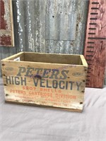 Peters High Velocity Shot Shells wood box